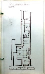 Cumberland floor plan after alteration (date unknown)
