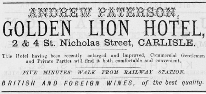 Golden Lion advert